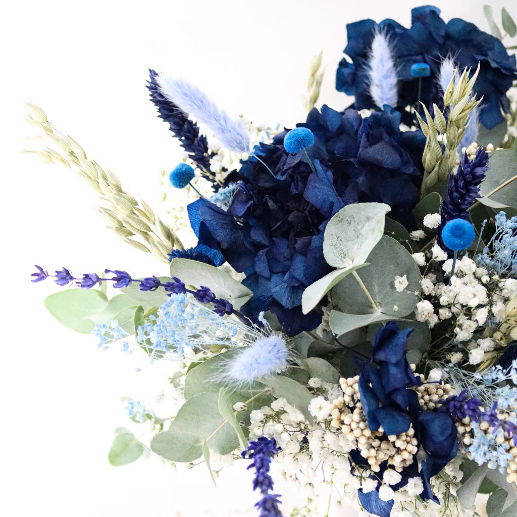 Ramo preservado azul – Inspirado en los colores del mar